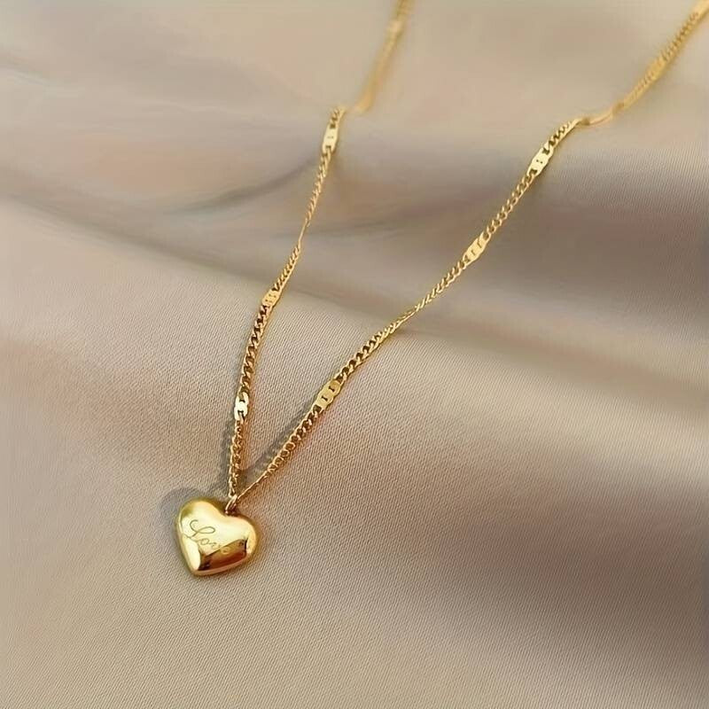 Trendy Heart Necklace, Wedding Dinner Party Jewelry Banquet Birthday Gift 56 UK