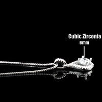 925 Sterling Silver Fine AAA Zircon Angel Tear Water Drop Pendant Necklace 251