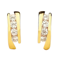 Hoop Earrings Plated Jewelry Embellished Zircon Elegant Simple Style 89 UK