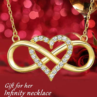 Creative Trendy Elegant Infinity Heart Pendant Necklace Decorative 34 UK