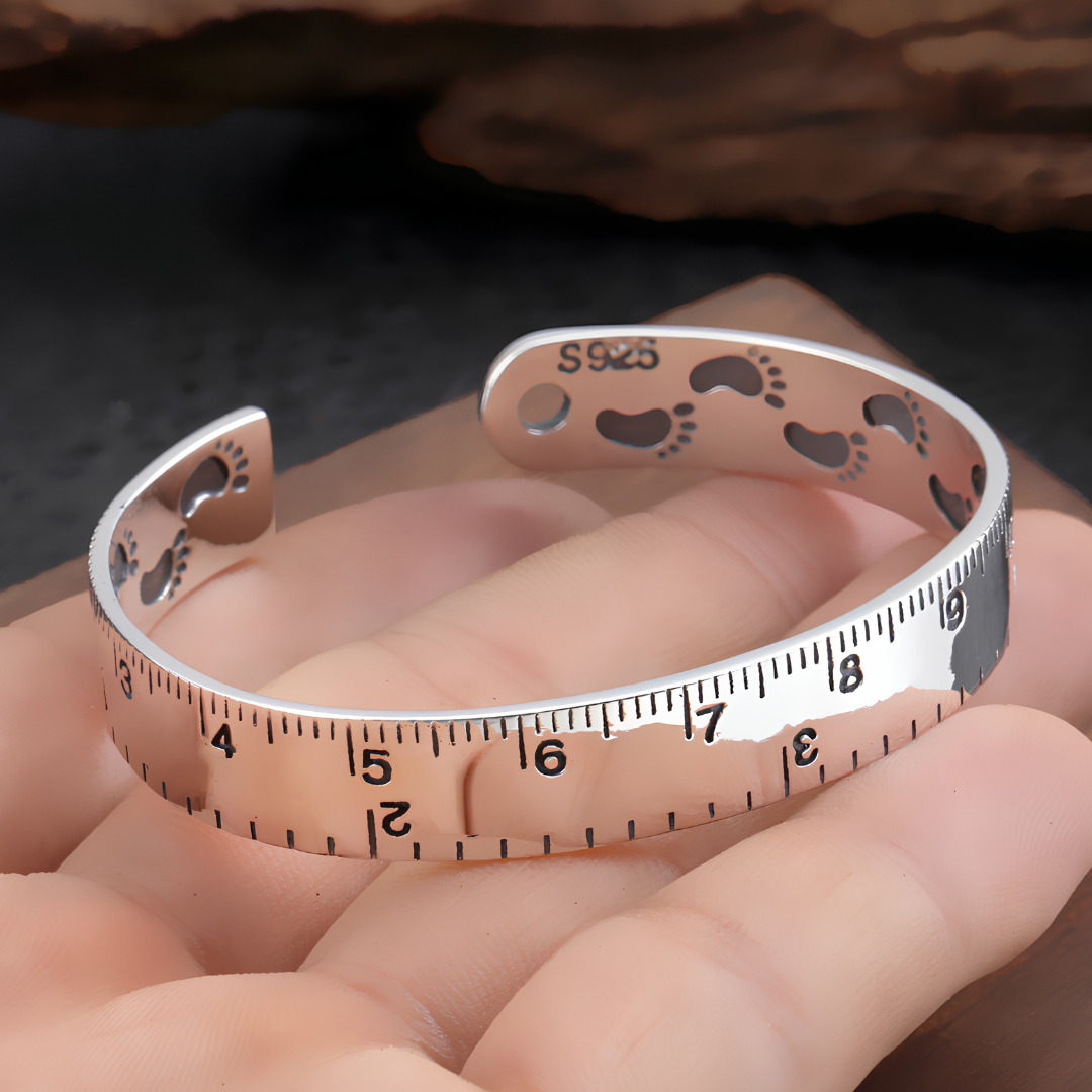Unified Jewellery Adjustable Ruler Bangle Bracelet Measuring Tape Open Cuff 1890
