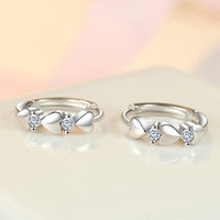 Silver-Plated Heart Hoop Earrings for Women – Dainty CZ Heart Dangle Hoops 995