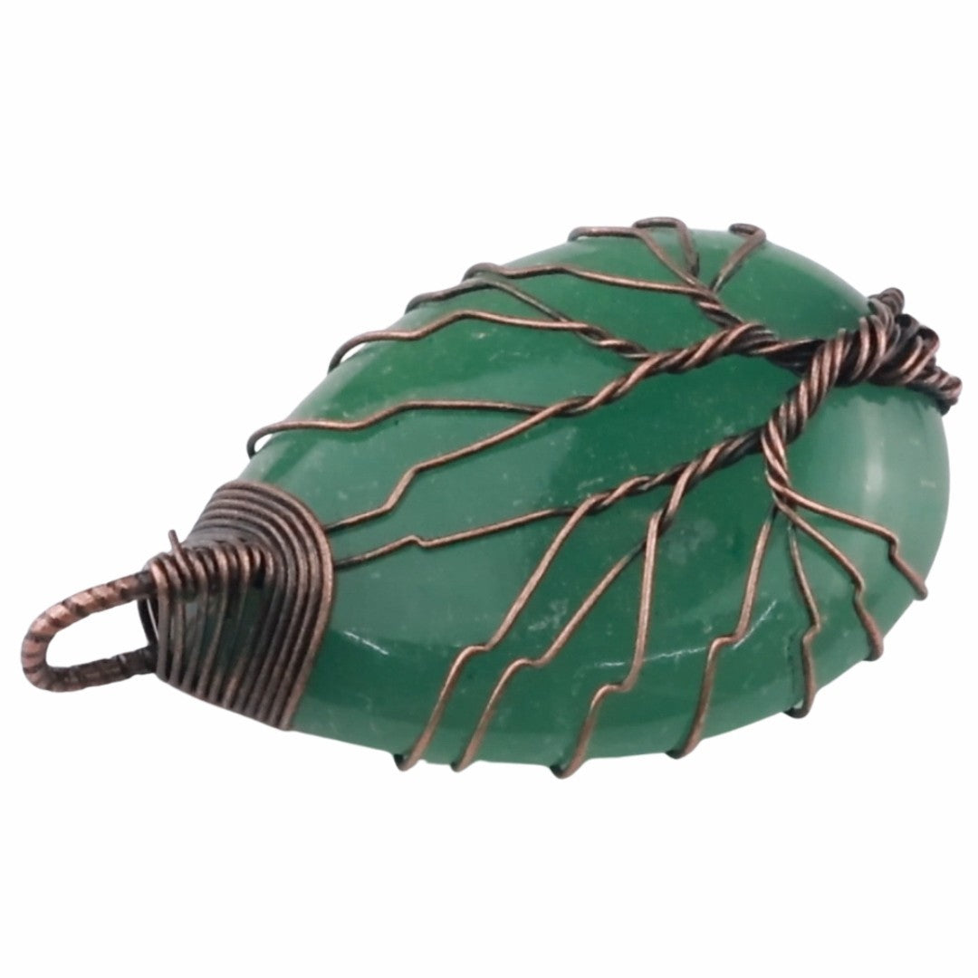 Green Tree Of Life Pendant Necklace Women Oval Gemstone Statement Healing 1346