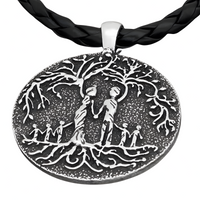 Tree of Life Family Pendant Necklace Women– Zinc Alloy Vintage Round Couple 1079