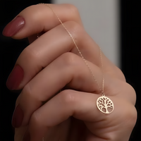 Unified Jewellery Stainless Steel Gold Tree Of Life Pendant Necklace Women 1070
