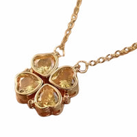 Women Trendy Openable Lucky Clover Necklace Elegant Link Chain Statement 1685