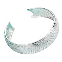 Unified Jewellery Premium Wide Mesh Cuff Bracelet Women Adjustable Bangle 1826