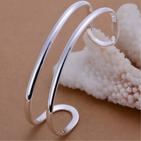 Unified Jewellery Premium Double Circle Adjustable Open Cuff Bangle 1838