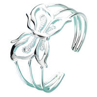 Unified Jewellery Premium Butterfly Crystal Open Cuff Bracelet for Women 1837
