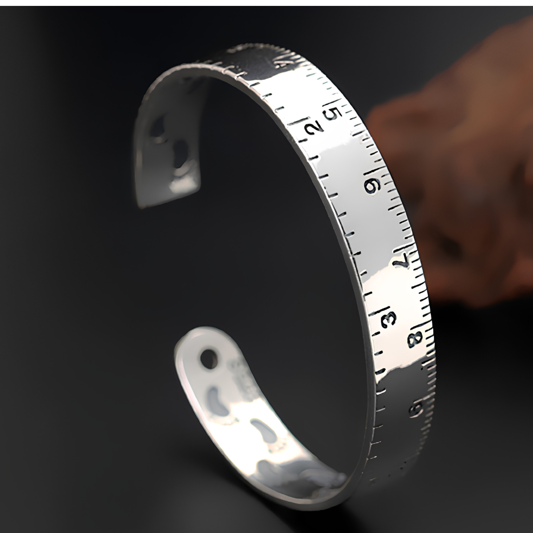 Unified Jewellery Adjustable Ruler Bangle Bracelet Measuring Tape Open Cuff 1890