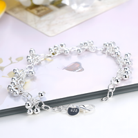 Unified Jewellery Premium Beaded Ball Charm Bracelet Women 20cm Lobster 1824