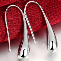 Women's 925 Sterling Silver Cubic Zirconia Marquise and Round Stud Earrings 473