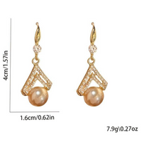 925 Sterling Silver Stud Earrings with Rhinestones, 1.6 cm, 7.9 g A0137