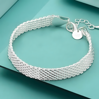 Multi Strand Chain Bracelet for Women - 18cm Plus 5cm Adjustable Extender 1817