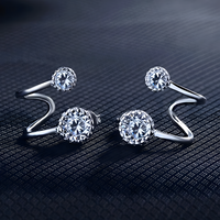 Unified Jewellery Sparkling Cubic Zirconia Circle Drop Earrings for Women 359