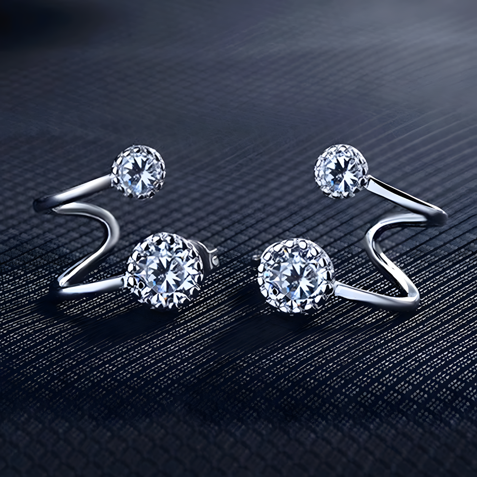 Unified Jewellery Sparkling Cubic Zirconia Circle Drop Earrings for Women 359