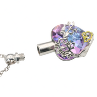 Tree of Life Heart Crystal Necklace Memorial Urn Ashes Pendant | Stainless B260