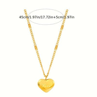 Trendy Heart Necklace, Wedding Dinner Party Jewelry Banquet Birthday Gift 56 UK