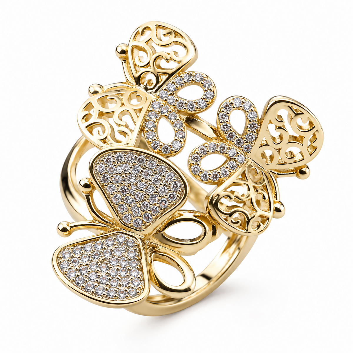 Luxury Butterfly Ring for Women, Wedding Ring, Engagement Ring, Anniversary 1501