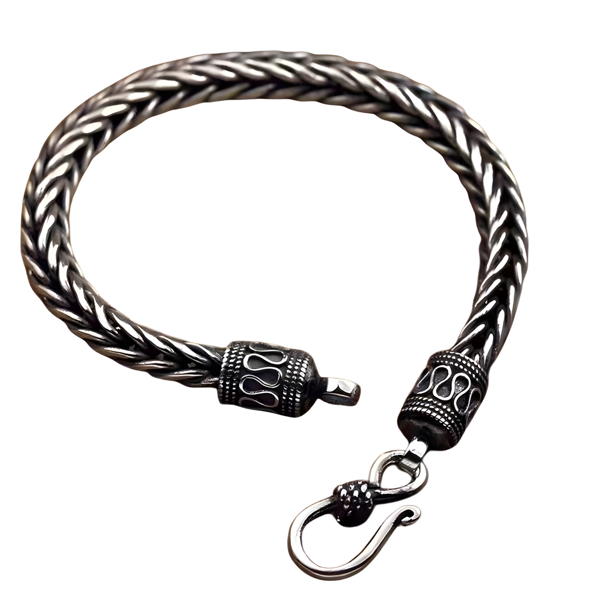 Vintage Rope Link Bracelet 20cm Chunky Vintage Chain Bracelet 20g Unisex 1483