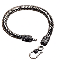 Vintage Rope Link Bracelet 20cm Chunky Vintage Chain Bracelet 20g Unisex 1483