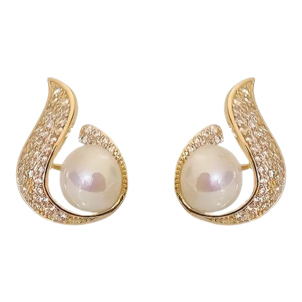 Delicate Stud Earrings Alloy Jewelry Embellished Rhinestones & Imitation 88 UK