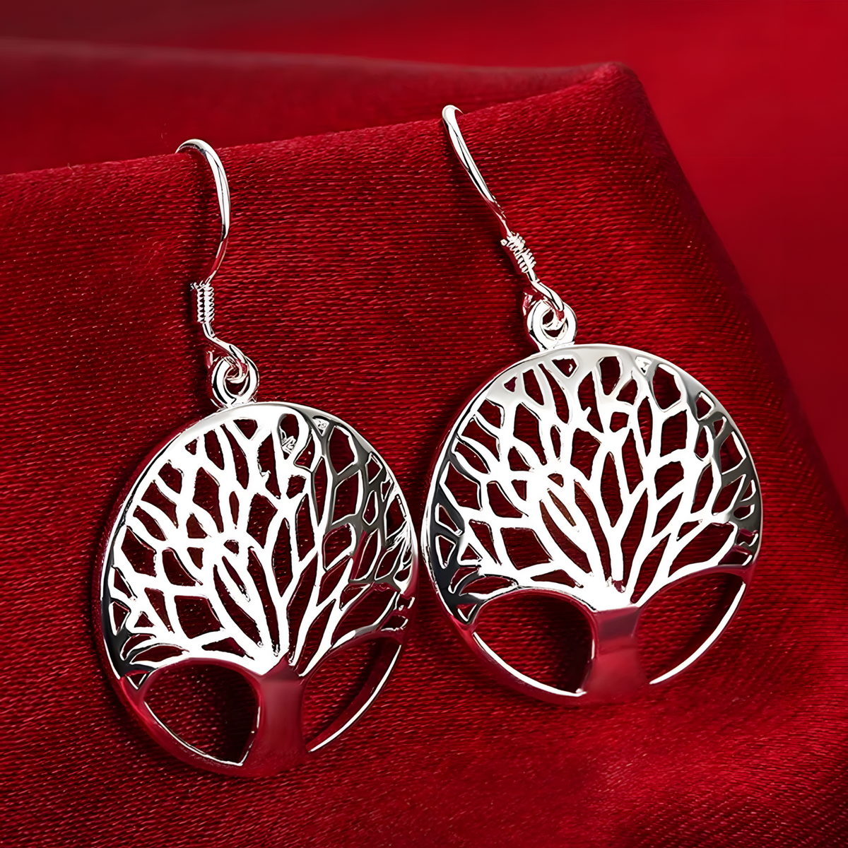 Unified Jewellery Sterling Silver 925 CZ Marquise Leaf Huggie Hoop Earrings 475
