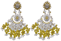 Elegant Bollywood Inspired Gold Kundan Earrings - Traditional Indian Jewelry 211
