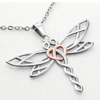 Loving Memory Of My Dad Dragonfly Pendant Necklace Forever B193 With Card NO BOX
