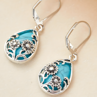 Unified Jewellery Turtle & Starfish Dangle Earrings - B70 Ocean-Inspired