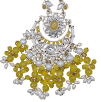 Elegant Bollywood Inspired Gold Kundan Earrings - Traditional Indian Jewelry 211