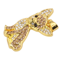 Chihuahua Dog Pendant Necklace For Women Cute Pet Animal Charm MultiColor B223