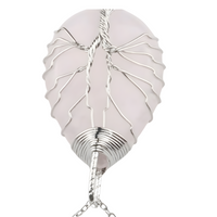 Silver Pink Crystal Tree Of Life Pendant Necklace For Women Oval Gemstone 1337