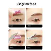 Stainless Steel Eyebrow Trimmer and Comb with Eyelash Hair Scissors Women 50 UK