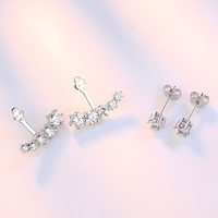Multi-Stone CZ Stud Earrings for Women – Sparkling Cluster Design with Cubic 952