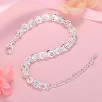 Premium Braided Leaf Link Bracelet for Women - Adjustable Statement Chain 1818