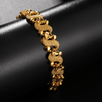 Trendy Creative S-Shaped Flower Heart Bracelet, Decorative Chain Accessory 127