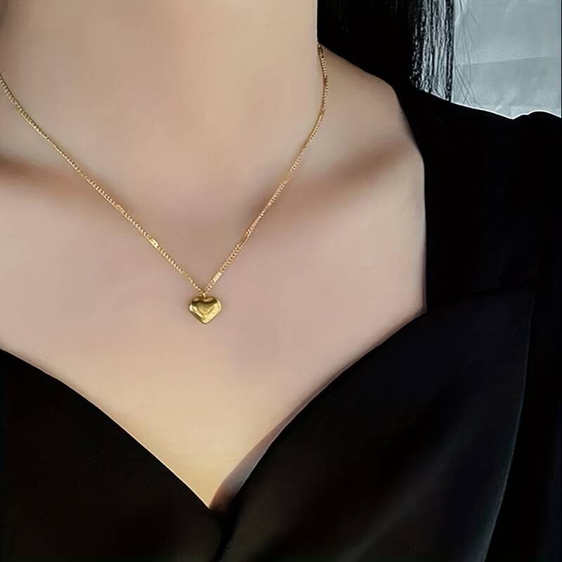 Trendy Heart Necklace, Wedding Dinner Party Jewelry Banquet Birthday Gift 56 UK