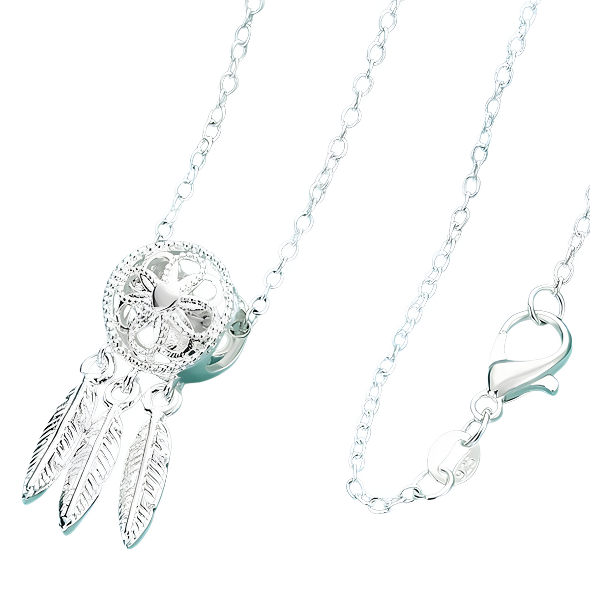 Dreamcatcher Necklace For Women - Feather Pendant Chain Necklace 1784