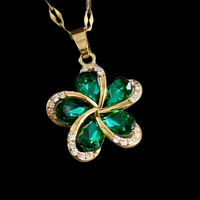 Lucky Four Leaf Clover Necklace for Women – Copper Alloy Gold Color Plating 1178