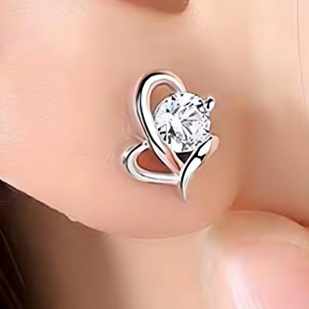 Silver-Plated Crystal Stud Earrings Women Elegant Geometric Butterfly Design 972