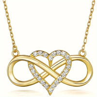 Creative Trendy Elegant Infinity Heart Pendant Necklace Decorative 34 UK