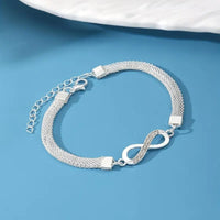 Infinity Symbol Rhinestone Chain Bracelet Personality Bracelet Women 90 UK