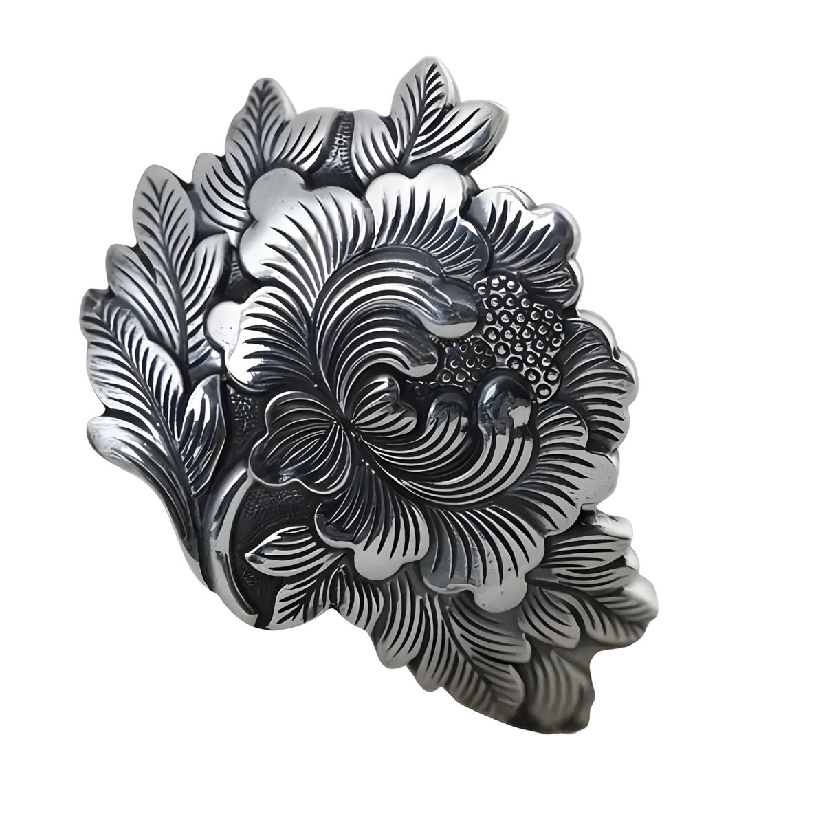 Unified Jewellery Premium Floral Statement Ring Adjustable 13mm Women 1832