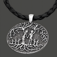 Tree of Life Family Pendant Necklace Women– Zinc Alloy Vintage Round Couple 1079