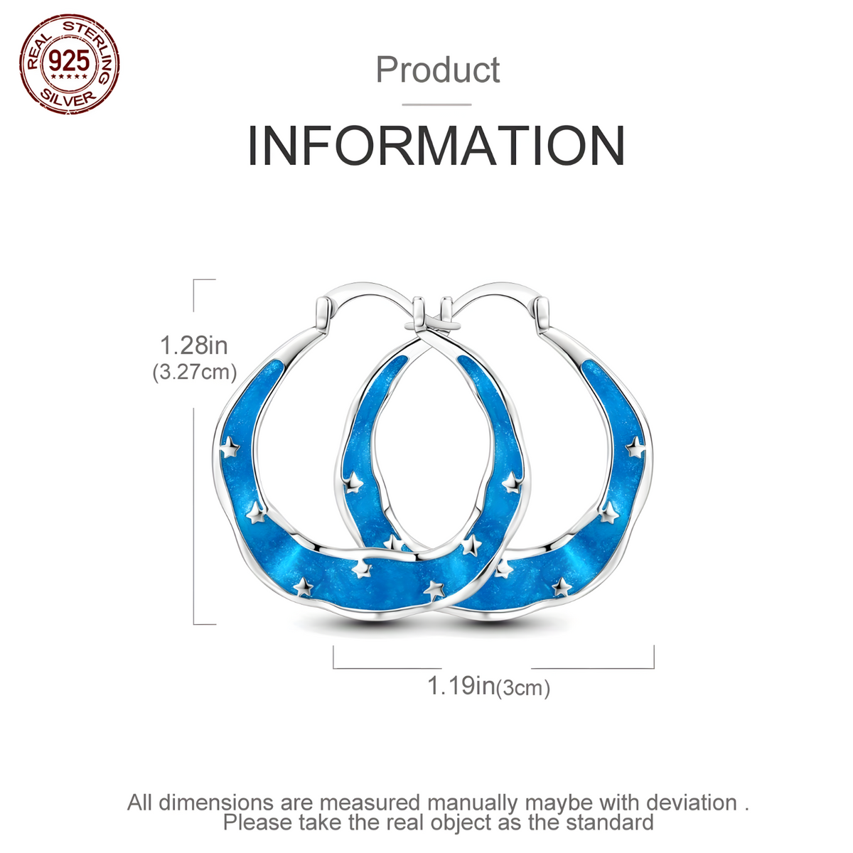S925 Sterling Silver Geometric Minimalist Circle Hoop Earring for Women 615
