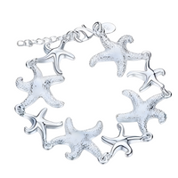 Unified Jewellery Premium Starfish Charm Bracelet 20cm Adjustable Women 1829