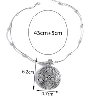 Silver Plated Alloy Necklace And Earrings Set For Women 1 Pair Earrings 1410