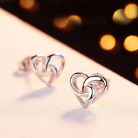 Unique Sweet Love Heart Stud Earrings - Romantic Heart-Shaped Earrings 67 UK