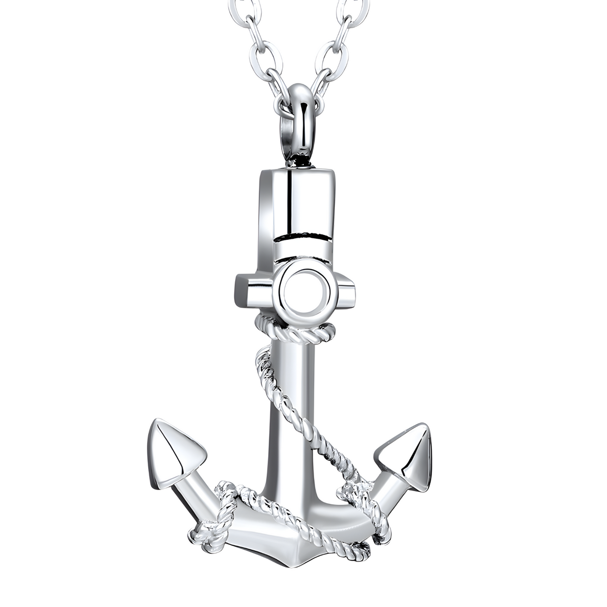 Navigation Keepsake Jewelry Stainless Steel Anchor Cremation Urn Pendant B180
